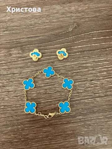 Златна гривна Van Cleef 14k.,8,67 гр., снимка 2 - Гривни - 55544047