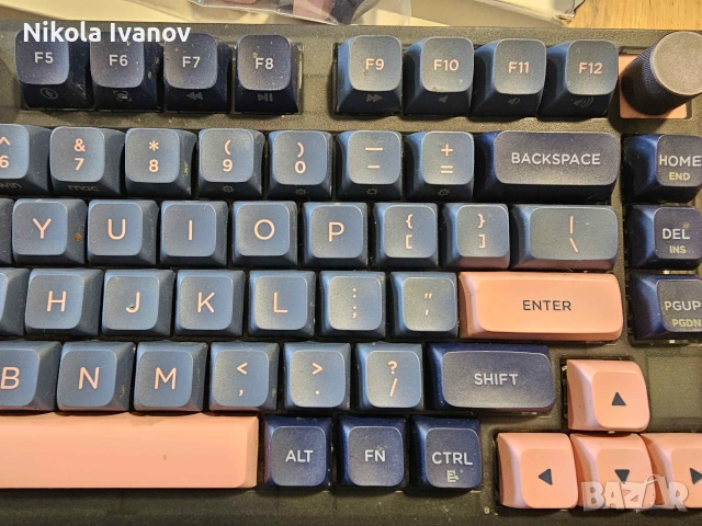 Механична - Оптична клавиатура Skyloong GK75 Lite Gasket (Gateron Optical Black) | Hot-Swap, Knob, снимка 5 - Клавиатури и мишки - 55075742