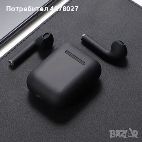 Безжични слушалки съвместими с функция за контрол чрез докосване i12 TWS - цвят - Черен, снимка 6 - Друга електроника - 55371959