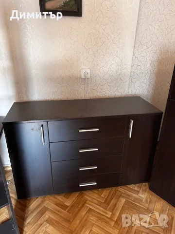 Комплект секция, библиотека и рафт, снимка 4 - Шкафове - 55608834