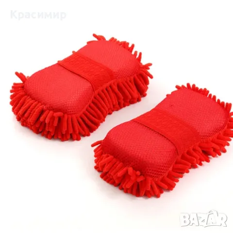 Микрофибърба гъба ЧЕРВЕНА, снимка 3 - Аксесоари и консумативи - 45978411