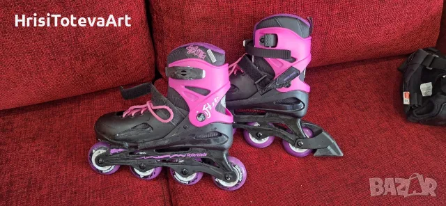 регулируеми ролери roller blade, снимка 4 - Ролери, кънки - 55455664