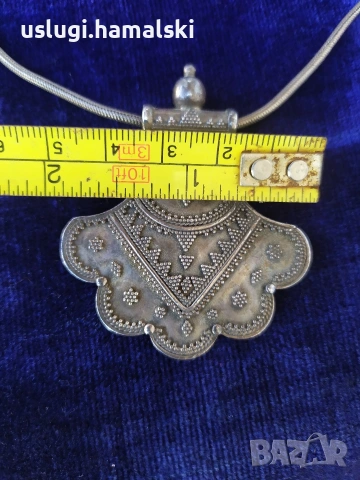 Винтидж сребърен накит/медальон, снимка 5 - Антикварни и старинни предмети - 54096222