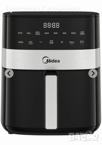 Еърфрайър Midea MF-CN65E2 1700W 6.3 литра - За готвене с горещ въздух, снимка 12 - Фритюрници - 48537374