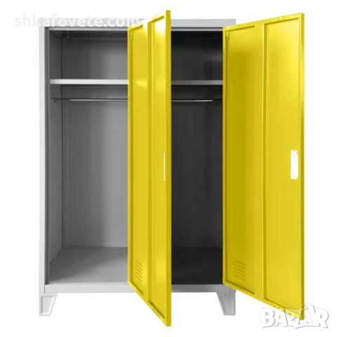 Метален гардероб за детски градини BB2, 40х81х130см, ЦВЕТНИ ВРАТИЧКИ, снимка 3 - Гардероби - 55448385