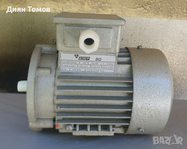 Трифазен елетродвигател 0.12 kW, снимка 5 - Електродвигатели - 55070879