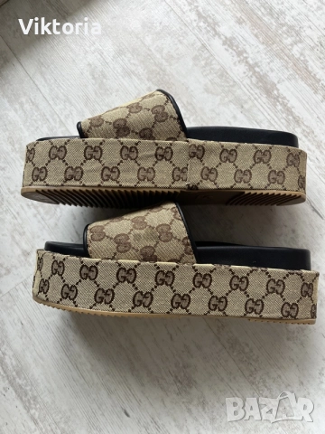 Gucci дамски чехли, снимка 3 - Чехли - 55415091