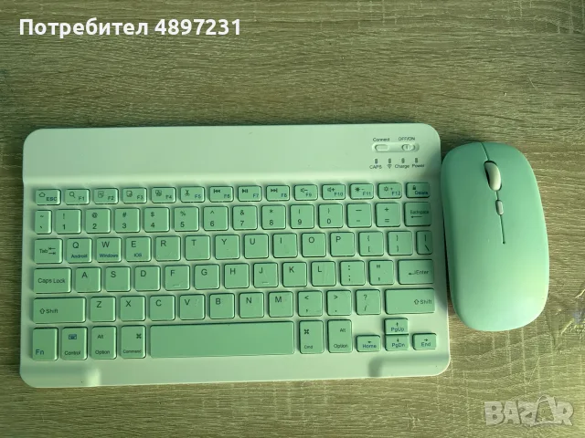 Bluetooth безичнна клавиатура и мишка , снимка 5 - Клавиатури и мишки - 55416230