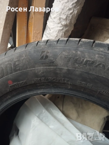 Продавам летни гуми Bridgestone Turanza 6 96H 215/60/17, снимка 3 - Гуми и джанти - 54018502