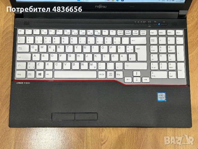 Като нов! Японски лаптоп Fujitsu E556 i5/8GB RAM/256GB SSD, 3м. гаранция!, снимка 2 - Лаптопи за дома - 54779837