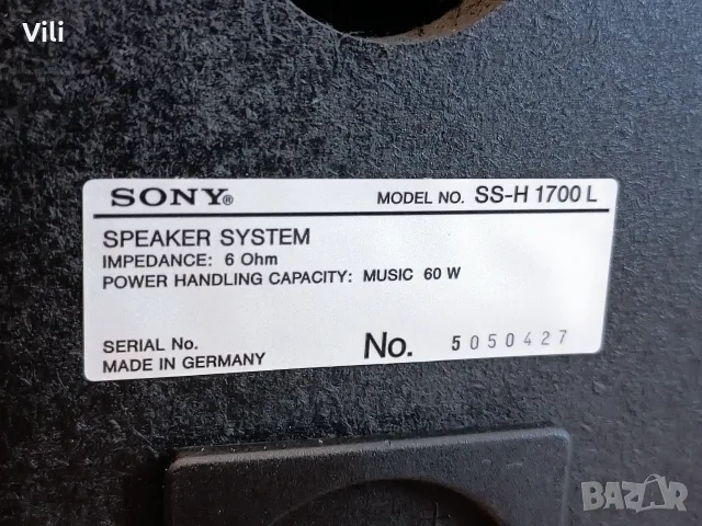 🔊 Sony SS-H1700L, снимка 7 - Тонколони - 55449241