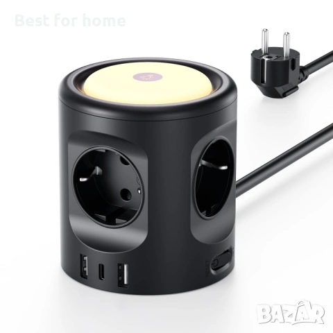 Многоконтактен контакт с превключвател, Sameriver Многоконтактен контакт с 2 USB и 1 USB C