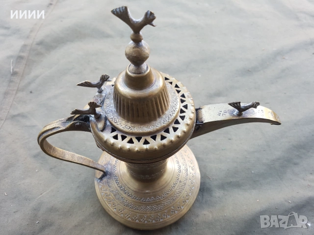 Османски чайник чаканка ибрик, снимка 2 - Антикварни и старинни предмети - 54556100