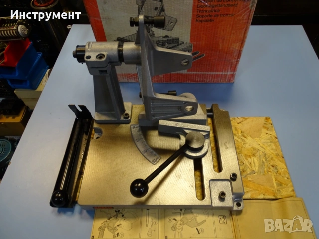 Отрезна стойка за ъглошлайф Bosch 0601999016 cut-off stand, снимка 2 - Други инструменти - 54928251