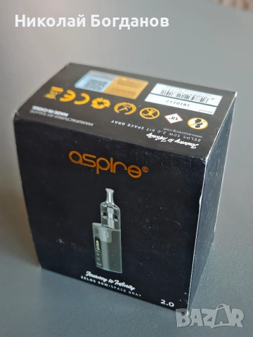 Електронна цигара Aspire Zelos 50W 2.0 Kit – запазена, снимка 6 - Електронни цигари - 54915965