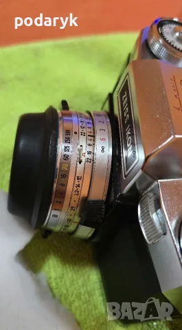Zeiss Ikon Contaflex Super + Carl Zeiss Tessar 50mm f/2.8 | Винтидж немски фотоапарат, снимка 8 - Фотоапарати - 55511783