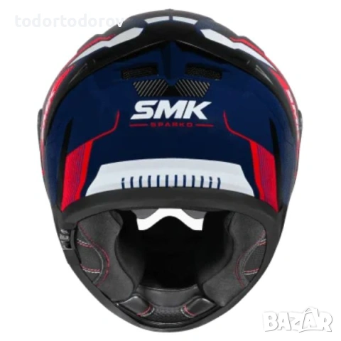 Топ Цена Мото каска SMK TYPHOON SPARKO red/blue/gray,вградени очила 2026 293.18 лв. / 149.90 €, снимка 4 - Аксесоари и консумативи - 54601725