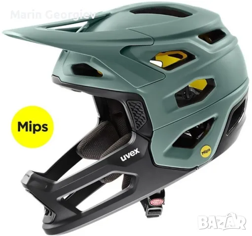 КАСКА UVEX REVOLT MIPS MOSS GRN-BLACK M 57-61