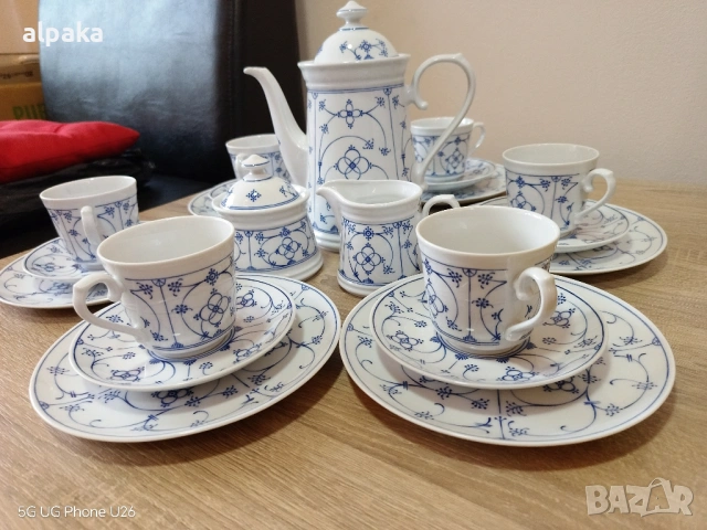 Продавам чисто нов порцеланов сервиз Tchibo Germany, 15 части, снимка 5 - Сервизи - 54948334