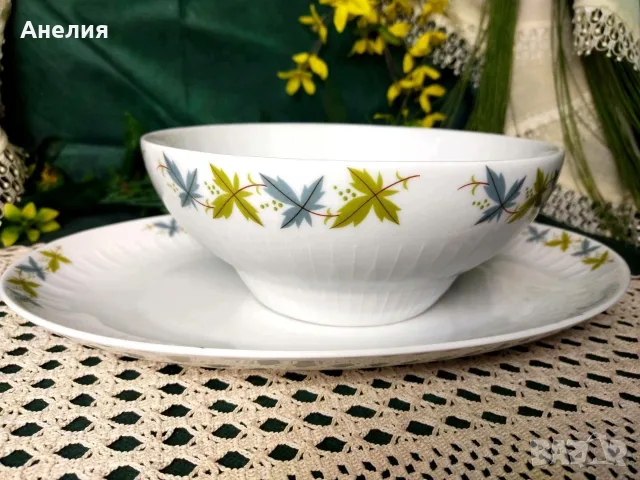 Scherzer Bavaria - декор листа 3 неща, снимка 2 - Чинии - 55621364