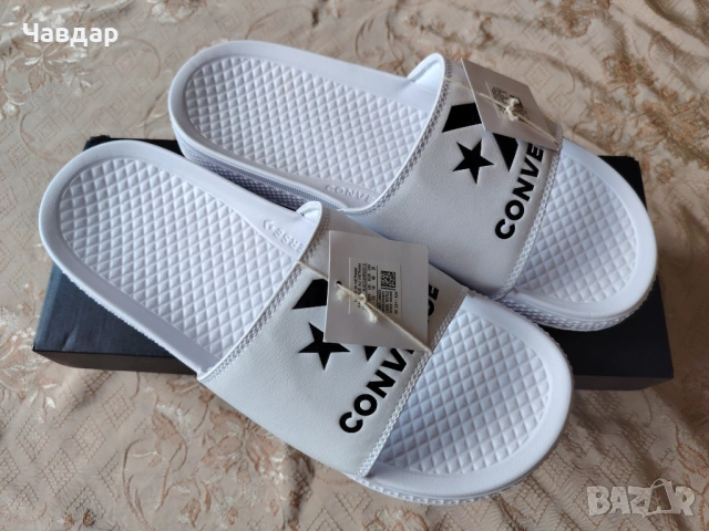 Мъжки чехли CONVERSE - размер 45/29 см., снимка 2 - Мъжки чехли - 54941711