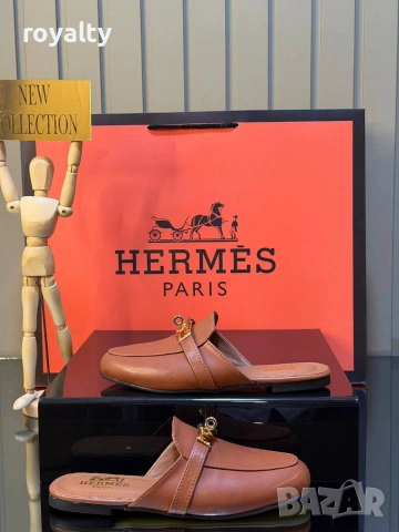 Hermes Нови Дамски Чехли Ерме Различни Цветове , снимка 6 - Чехли - 55082811