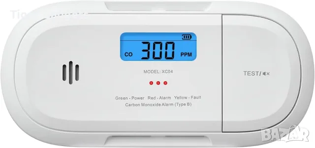 Детектор за въглероден оксид X-Sense XC04-R с LCD дисплей и сменяема батерия, снимка 5 - Други - 55326168