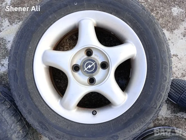Алуминиеви джанти 14" 4x100 (Германия) за Opel/VW + 2 гуми Lassa 175/70 R14, снимка 2 - Гуми и джанти - 55501877