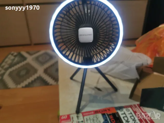 АКУМУЛАТОРЕН ВЕНТИЛАТОР USB 1607261153, снимка 2 - Вентилатори - 55308928