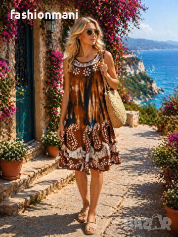 Индийски рокли 18 цвята - код 1398, снимка 4 - Рокли - 47355388