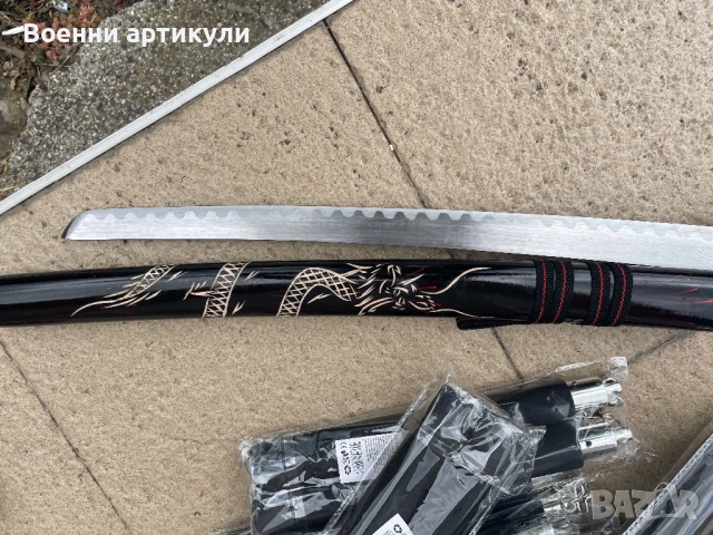 Меч метале с дървена калъв монжаго, снимка 5 - Ножове - 54573269