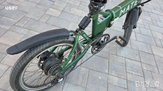 Сгъваем електрически велосипед 20" MATE City Foldable e-Bike - 250w сгъваемо електрическо колело, снимка 3 - Велосипеди - 55692491