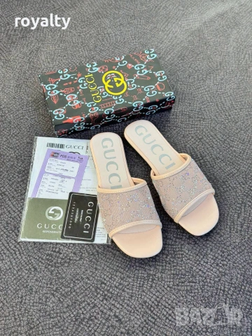 Gucci Нови Дамски Чехли Гучи Различни Цветове , снимка 7 - Чехли - 55030322
