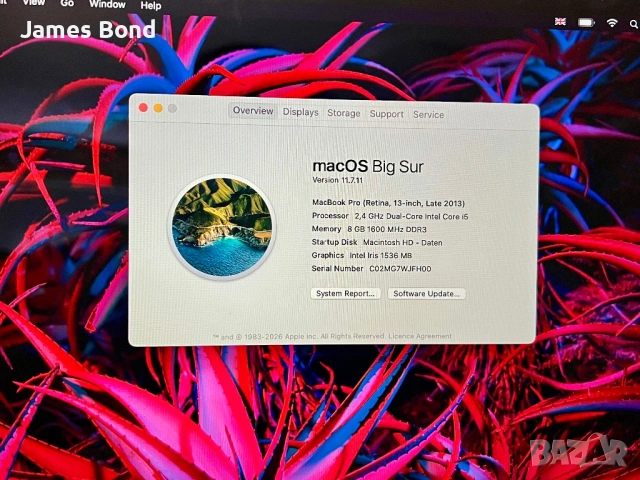 Macbook Pro Retina , снимка 7 - Лаптопи за работа - 54131025