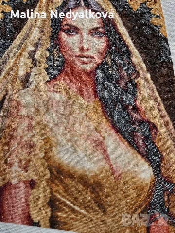 Продава се гоблен ,,Пясъчна принцеса", снимка 4 - Гоблени - 54126974