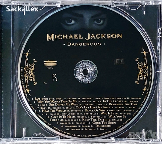 Michael Jackson - Dangerous (CD), снимка 2 - CD дискове - 54884389