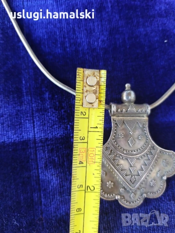 Винтидж сребърен накит/медальон, снимка 4 - Антикварни и старинни предмети - 54096222