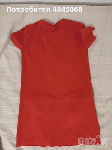 Червена Рокля Zara , снимка 2 - Рокли - 55366549
