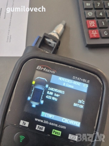 Оригинални Сензори за налягане на гумите TPMS Мерцедес , снимка 7 - Гуми и джанти - 54677015