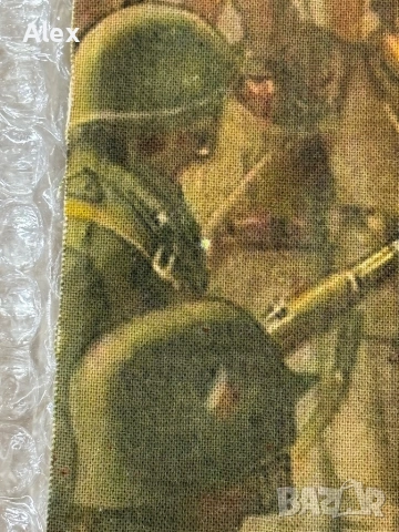  Италианско фашистко пропагандно пано от Втората световна война (около 1941–43 г, снимка 8 - Антикварни и старинни предмети - 53960345