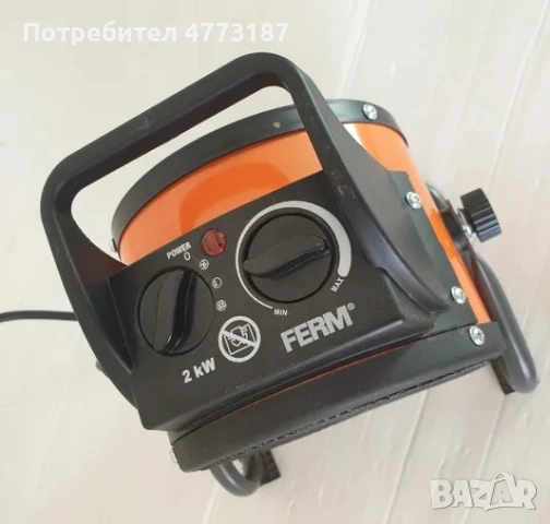 Продавам мощна електрическа духалка FERM 2kW,, снимка 4 - Отоплителни печки - 53982095
