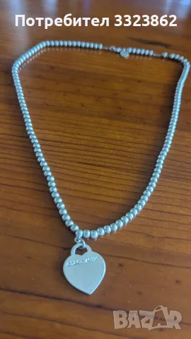 Автентично колие Tiffany & Co, снимка 3 - Колиета, медальони, синджири - 55650304
