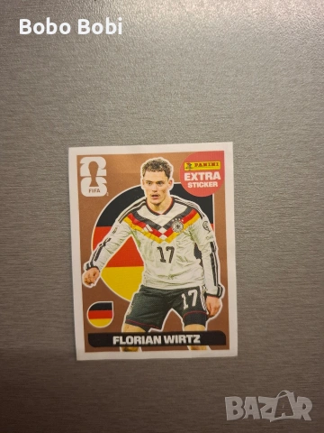 Продавам чисто нов екстра стикер Florian Wirtz от Panini World Cup 2026.