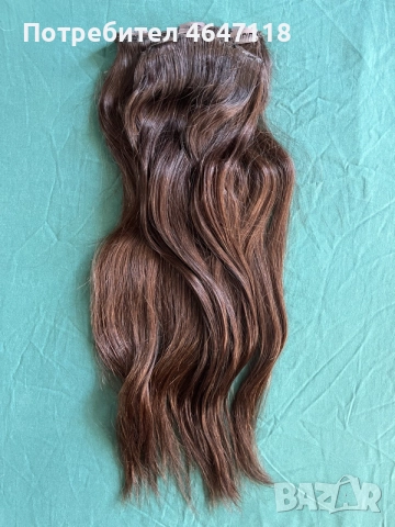 Diverso Hair - 100гр 55см естествена коса екстеншън  на клипс, снимка 4 - Аксесоари за коса - 55563088