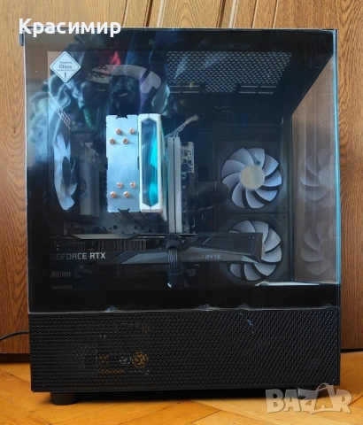 Геймърски компютър Ryzen 5600, GeForce RTX 3060ti,32gb ddr4,960gb ssd, снимка 4 - Геймърски - 54242350