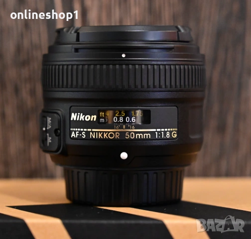 Обектив Nikon 50mm f/1.8G AF-S NIKKOR - Като нов! 