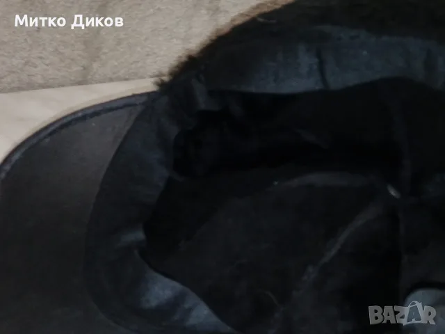Мъжка зимна шапка нова естесвена кожа с наушници № 57-58, снимка 4 - Шапки - 55603625