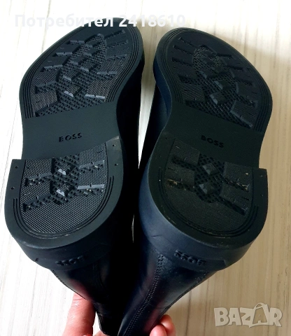 Hugo Boss Leather Size 45/29см ОРИГИНАЛ! Мъжки Ниски Боти от ест. кожа!, снимка 13 - Спортно елегантни обувки - 53736202