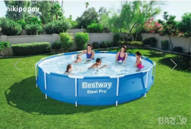 BESTWAY кръгъл басейн 3.66m x 76cm Steel Pro MAX