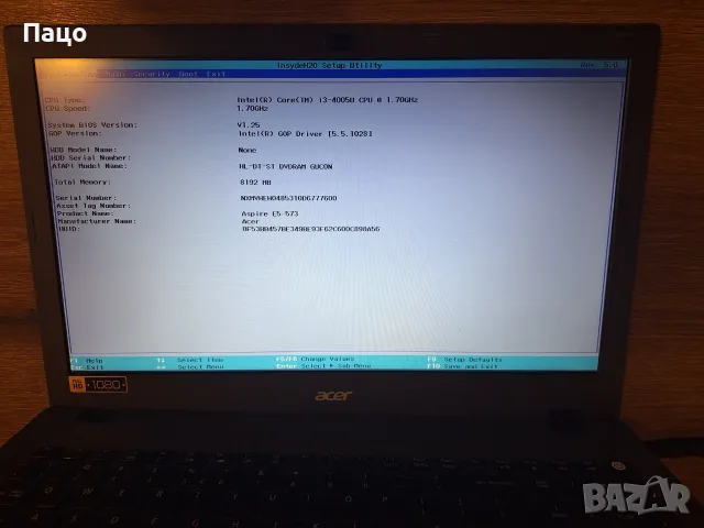 Acer Aspire E5-573/i3-4005U